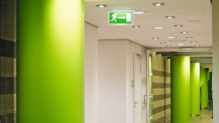  Philips office lighting extends down the corridors of Provinzial Rheinland Versicherung AG