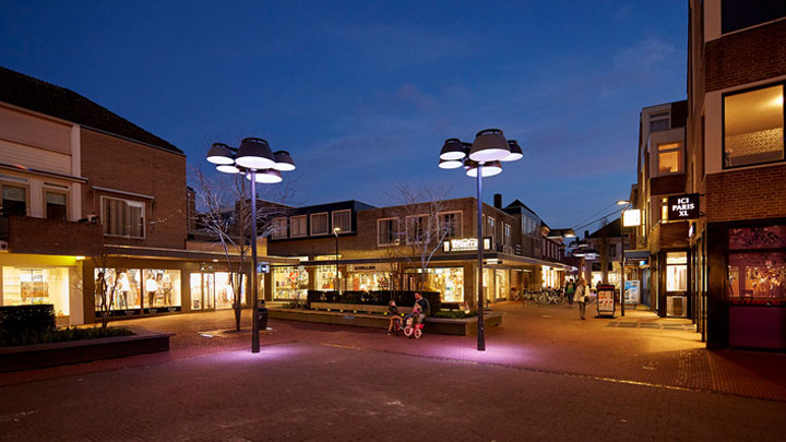 Public space lighting in Veghel, Netherlands